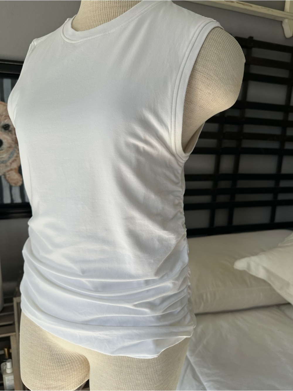 ATM Anthony Thomas Melillo White Sleeveless Tank size large NWOT